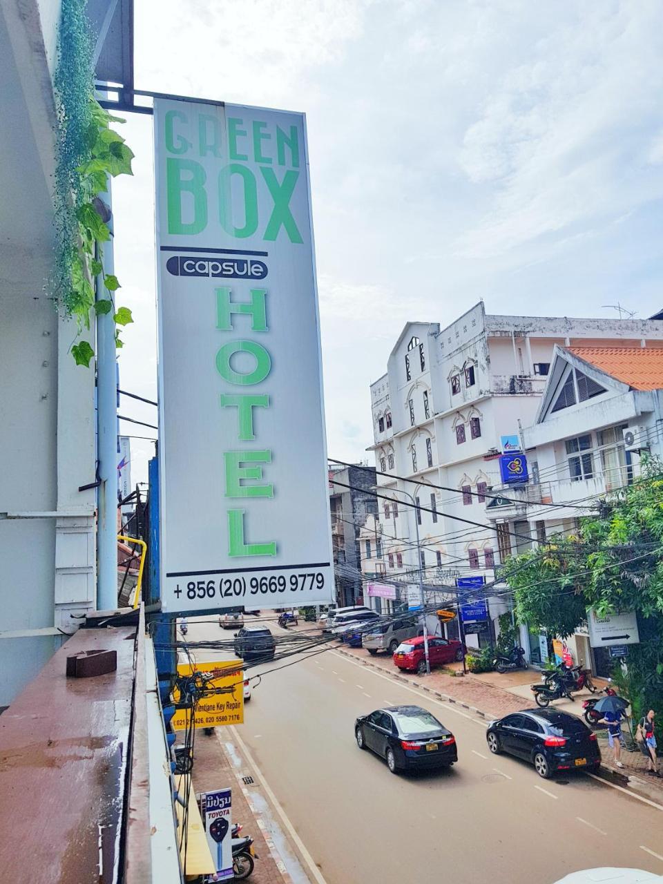 Green Box Capsule Hostel & Hotel Vientiane Exterior foto